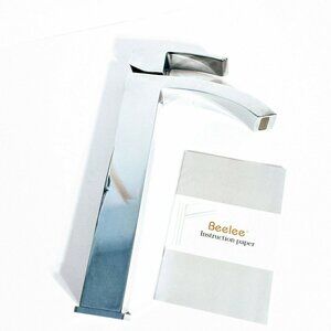 Beelee BL0531CH Tall Vessel Bathroom Faucet - Single Handle Chrome 1-Hole Modern